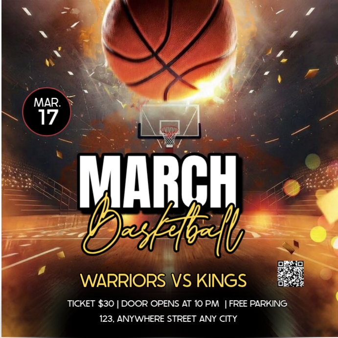 Basketball Game Event Template | PosterMyWall