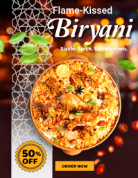 Brun Biryani Promotion Flyer Template