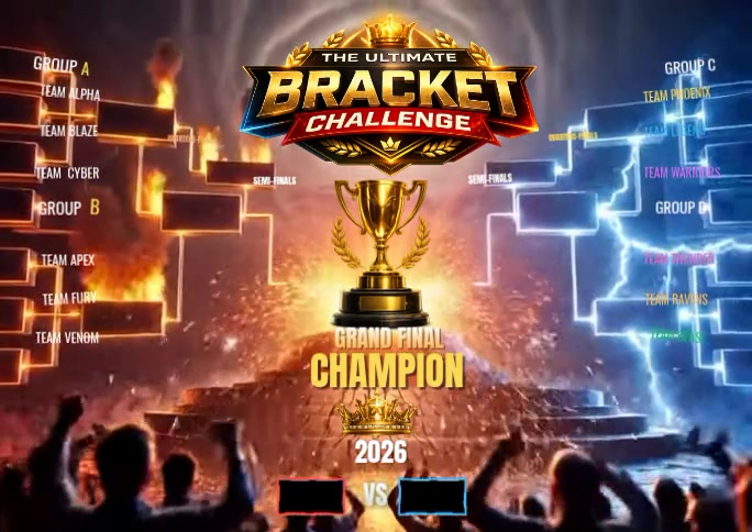 Brown Bracket Challenge Postcard Template | PosterMyWall