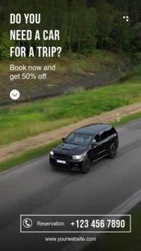 Brown Car Rent Instagram Story template