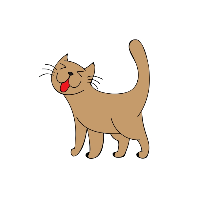 Brown cat Template | PosterMyWall