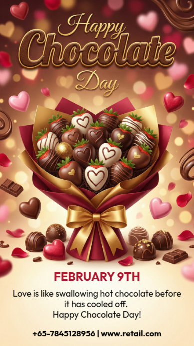 Chocolate Day Celebration Template | PosterMyWall