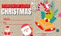 Brown  Christmas  Tag template