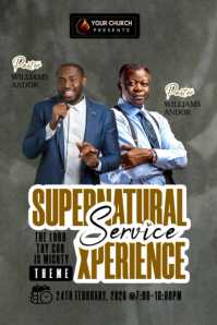 Brown Church Event Poster Video template