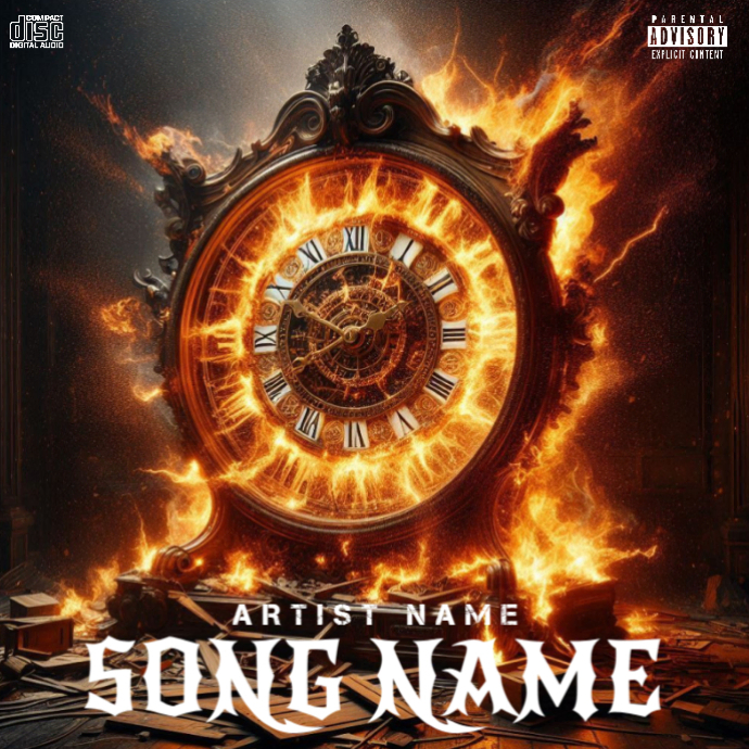 Brown Clock Mixtape Rap Album Cover Album Cover Template PosterMyWall