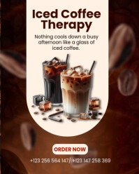 Brown Coffee Instagram Portrait template