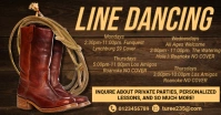 Brown Collage  Country Line Dancing Show Facebook Shared Image template