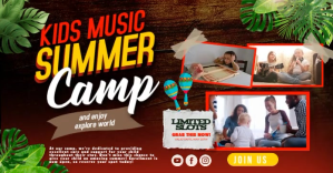 Brown Collage Join The Melody Facebook Shared Image template