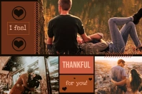 Brown Couple Romantic Valentine Collage