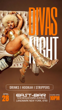 Brown Divas Night Instagram Story template