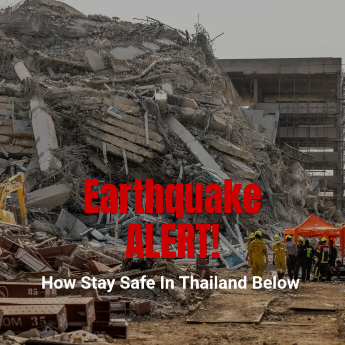 Brown Earthquake Alert In Bangkok Instagram Post Template | PosterMyWall