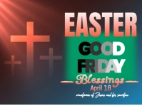 Brown  Easter , Good Friday  Yard Sign Gartenschild template