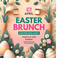 Brown Easteregghunt, Instagram Post template