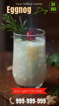 Brown Eggnog Ad Instagram Story Instagram-verhaal template