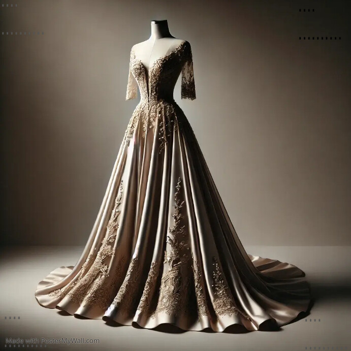 Brown Elegant Gown Instagram Post Templat | PosterMyWall