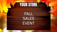 Brown  Fall / Autumn Video Store Sale Digital template