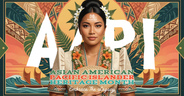 Brown Floral AAPI Heritage Month Facebook Shared Image Template ...