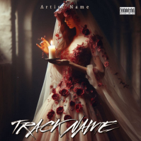 Brown Floral Album Cover Album Cover Pochette d'album template