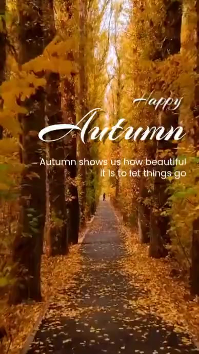 Brown Floral Autumn Instagram Reel Video Template | PosterMyWall