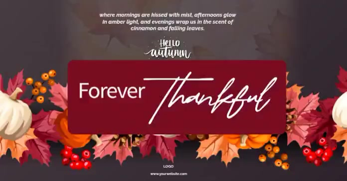 Autumn Welcome Facebook Post Template | PosterMyWall