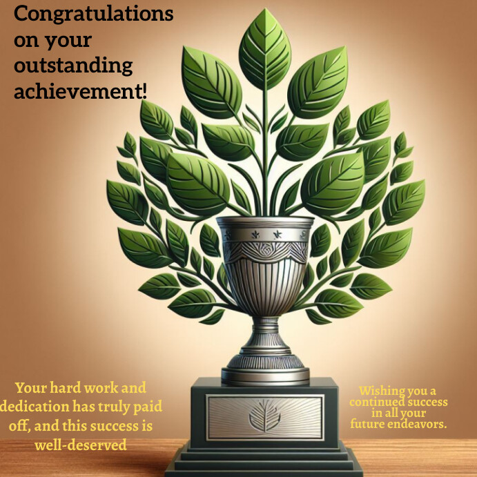 Copy of Brown Floral Award Design Instagram Post | PosterMyWall