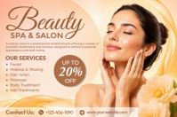 Marron Beauty Spa & Salon Poster Template