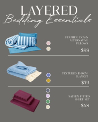 Marrón Bedding Collection Instagram Portrait Template - Page 4
