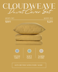 Marrón Bedding Collection Instagram Portrait Template - Page 2