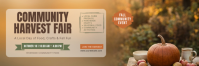 Brown Community Harvest Fair Заголовок Twitter Template