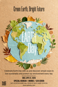 Brun Earth Day Celebration Tumblr-grafik Template