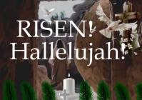 Brown Floral Easter Celebration Postcard Video template