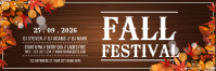 Brown Fall Festival Twitter Banner Template