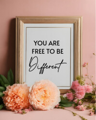 Brown Floral Floral Inspiration Frame  Instagram Portrait template