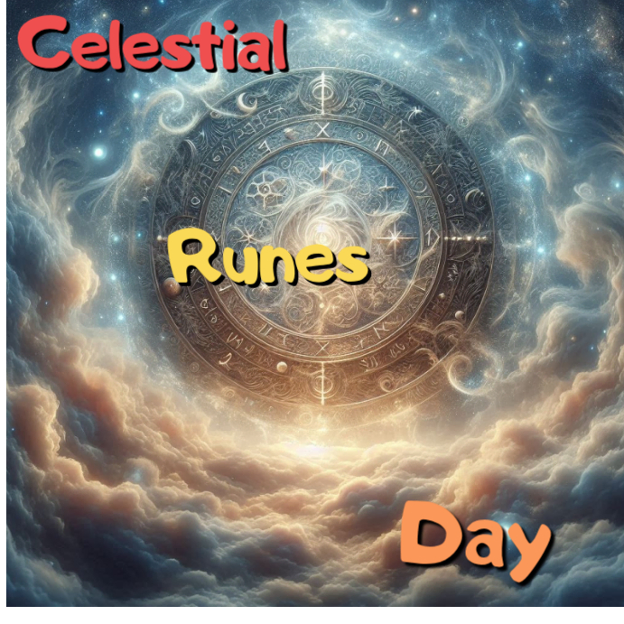Brown Floral Happy Celestial Runes Day Instagram Post Template ...