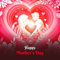 Brown Floral Mother's Day Celebration Instagram Post Video template