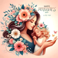 Brown Floral Mother's Day Celebration Instagram Post Video template