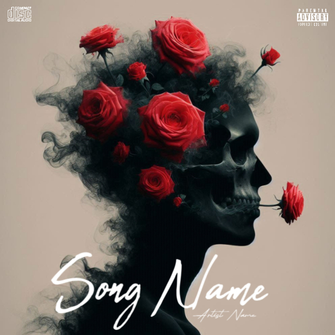 Brown Flower Mixtape Album Cover Album Cover Template PosterMyWall