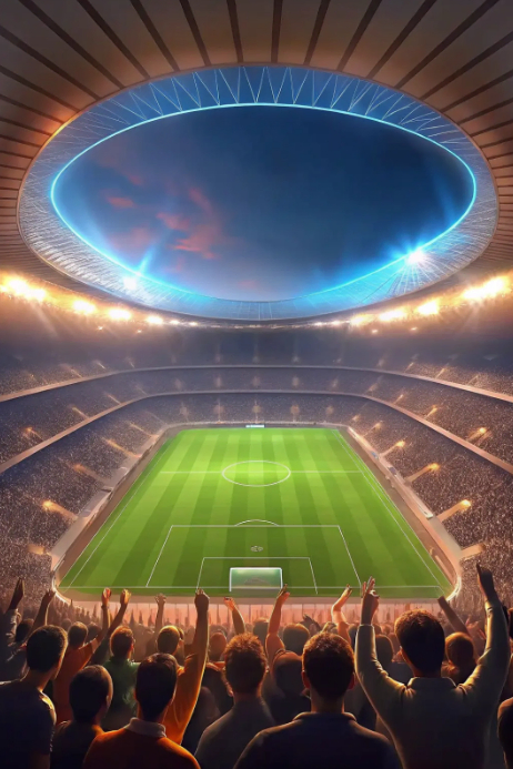 Brown Football Field Poster Template | PosterMyWall