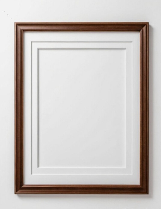 brown frame template design Flyer (US Letter)