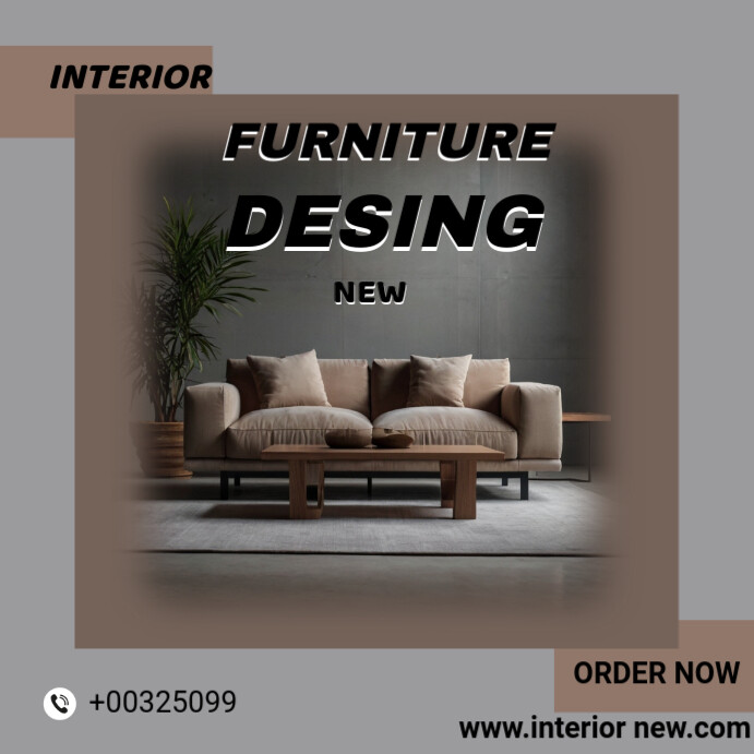 Brown Furnniture Instagram Post template