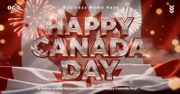 Brown Futuristic Canada Day Celebration Facebook Shared Image Video template