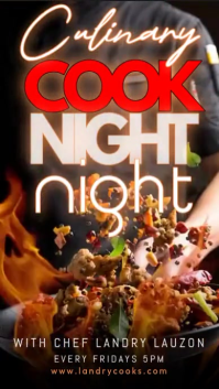 Brown Futuristic Gourmet Culinary Night Instagram Story template