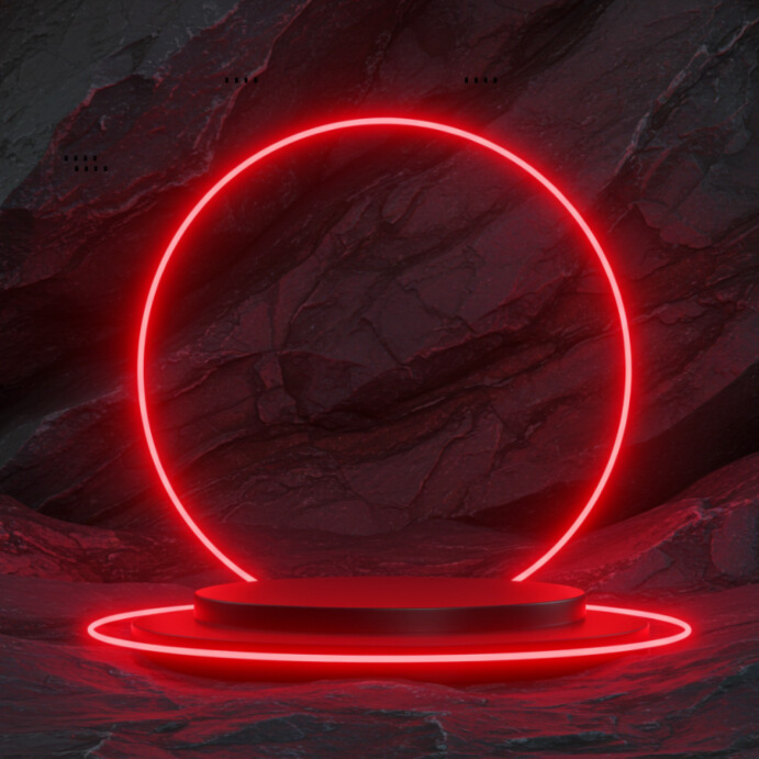 Brown Futuristic Product Display Background  Instagram Post template