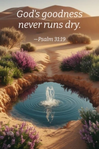 Brown Futuristic Psalm 31:19 Pinterest Graphic template