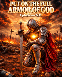 Brown Spiritual Warfare Instagram Portrait Template