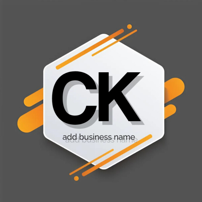 Plantilla de Brown Geometric Ck Logo Logos | PosterMyWall