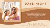 Brown Geometric Date Night Blog Header template