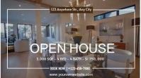 Brown Geometric Professional Home Sale Video Flyer For Realtors Digital Display (16:9) template