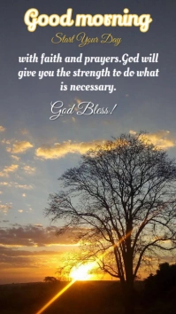 Brown Good Morning  Digital Display (9:16) template