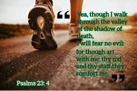 Brown Gradient Biblical Quote Label Etichetta template